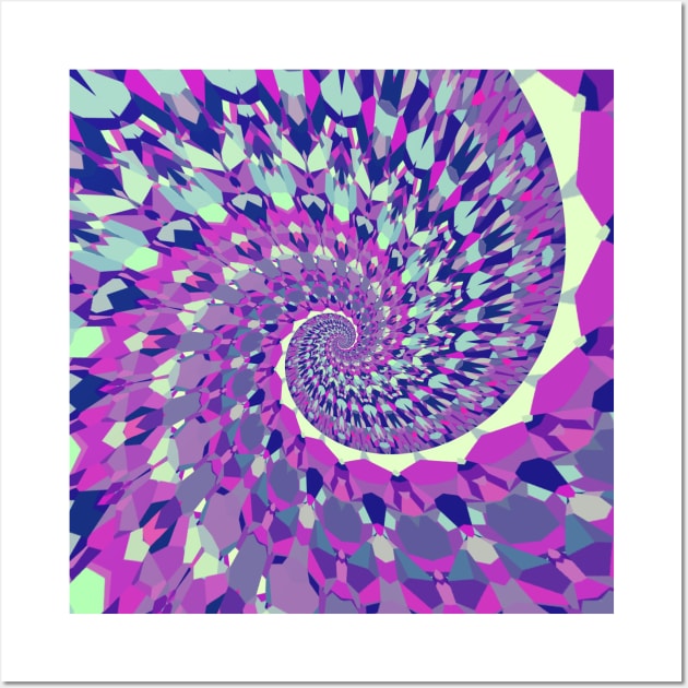 Trippy Mandala Spiral Wall Art by Kaleiope_Studio